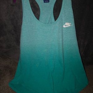 Nike Blue Ombre Soft Tank Top
